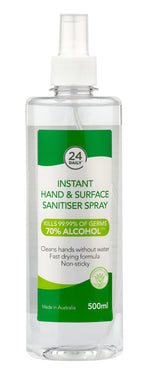 24 Daily Hand Sanitiser & Surface Spray 500ML