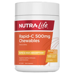 Nutra-Life Rapid-C 500Mg Chewables 120 Chewable Tablets