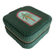 Escape to Paradise Small Corduroy Jewellery Box Teal Palm
