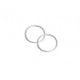 Studex Sterling Silver Medium Plain Sleeper Earrings 14MM