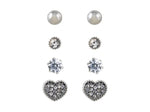 Adnohr Sensation Kids BFF Heart Set Rhodium