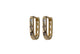 Adnohr Sensation Gold Plated Rectangle Huggie Earrings