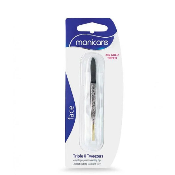 Manicare Triple X Tweezers Gold Tipped