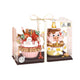 LOZ Strawberry Piggy Cake Pig Dessert Building Blocks Set Bricks Gift Kids Adult