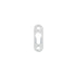 Romak Picture Frame Hanger Keyhole Plate 16x45mm Zp