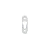 Romak Picture Frame Hanger Keyhole Plate 16 x 45mm Zinc Plated