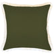 Escape to Paradise Cushion Cover Coastal Fringe Solid Eucalyptus 45CM X 45CM
