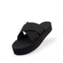 Indosole Women's Cross Platform Sandals Black Size 8 to 9