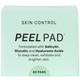 Skin Control Salicylic Glycolic and Hyaluronic Acids Peel Pads 50 Pack