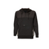 Eleven 1/4 Zip Contrast Panel Hoodie Black Greymarle 4XL