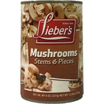 Liebers Canned Sliced Mushrooms in Brine 225G