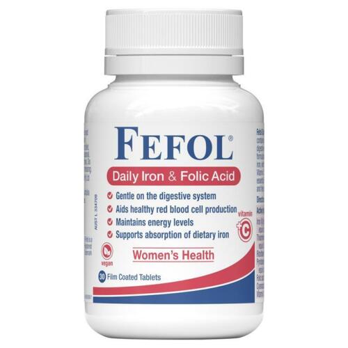 Fefol Iron & Folic Acid Capsules 30 Capsules