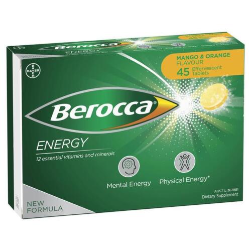 Berocca Performance Mango & Orange Effervescent 45 Tablets