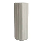 Escape to Paradise Ribbed Ceramic Vase Beige XXXL