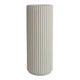 Escape to Paradise Ribbed Ceramic Vase Beige XXXL