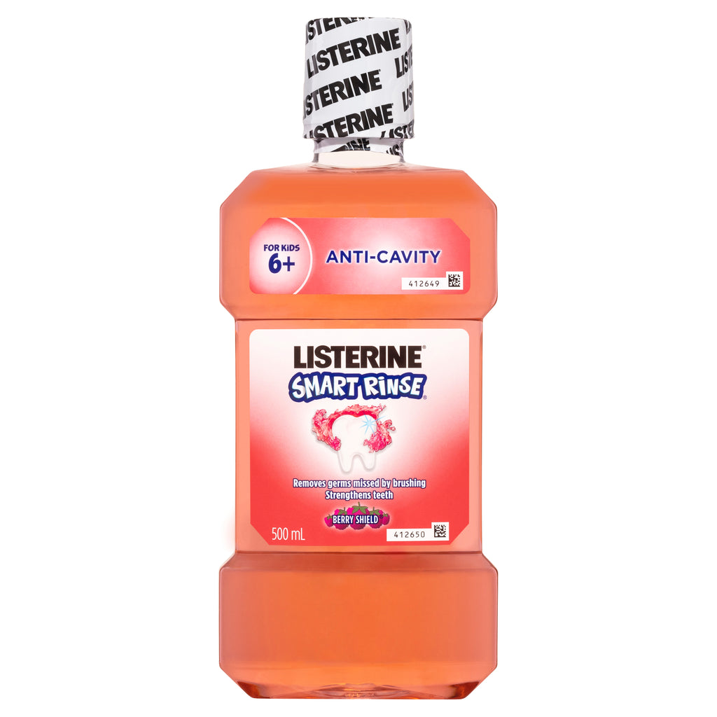 Listerine Smart Rinse Mouthwash Berry Shield 500Ml – Cosmetics Squad