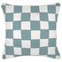 Escape to Paradise Cushion Cover With Piping Check Blue 45CM x 45CM