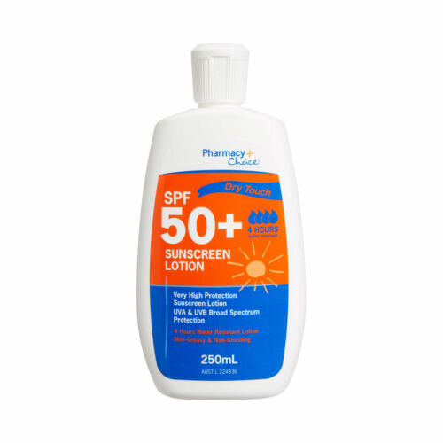 Pharmacy Choice Dry Touch SPF50+ Sunscreen Bottle 250ML