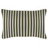 Escape to Paradise Cushion Cover With Piping Candy Stripe Eucalyptus 35CM X 50CM