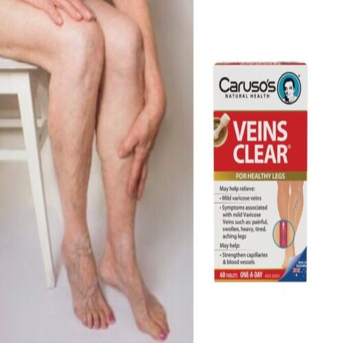 Caruso s Veins Clear 60 Tablets Cosmetics Squad