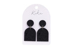 Kiki Black Geo Earrings
