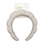 Cosmetic Headband Bubble Grey for Skincare and Makeup Application