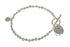 Equilibrium Eternal Message Bracelet Two Tone Silver And Rose Gold