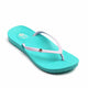 Footlogics Tiki Girl Orthotic Thong Sandals Aqua Size 8 To 8.5