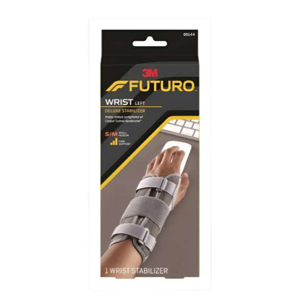 Futuro Deluxe Wrist Stabiliser Left S/m (09144)