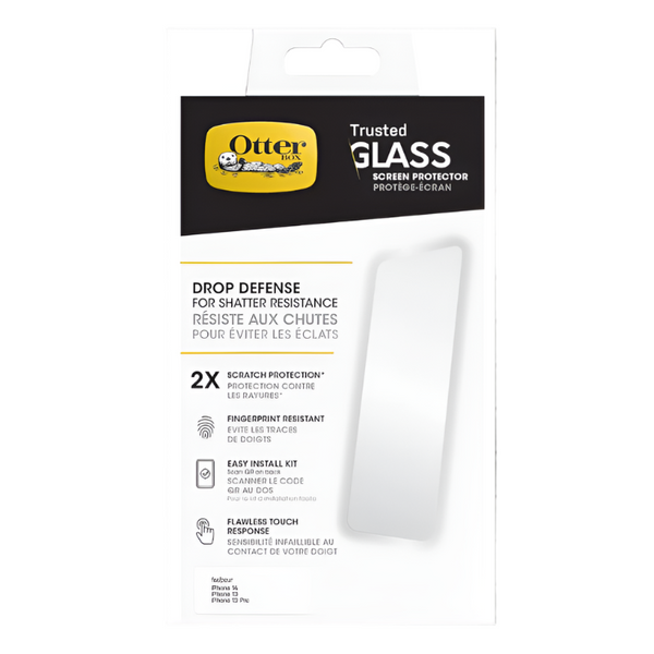 OtterBox Trusted Glass iPhone 14/iPhone 13/iPhone 13 Pro - Clear