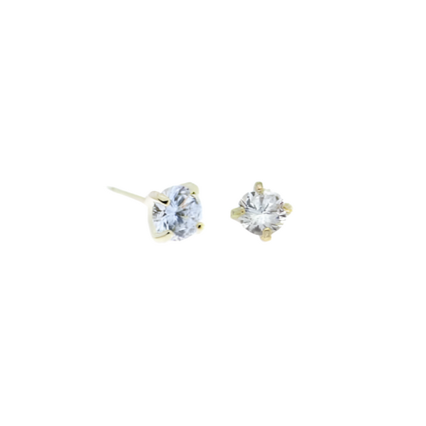 Rossan FE4122 Cubic Zirconia 6mm Gold