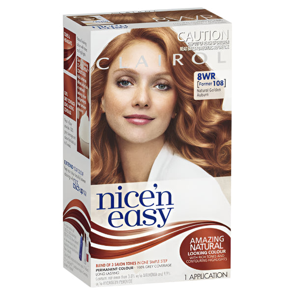 Clairol Nice N Easy 8WR Natural Golden Auburn 8WR