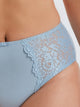 Kayser Cotton & Lace Full Brief - Winter Sky