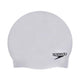 Speedo Plain Moulded Silicone Swimming Cap Chrome