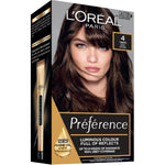 Loreal Paris Préférence Permanent Hair Colour 4 Tahiti Dark Brown