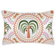 Escape to Paradise Cushion Cover With Piping Palm Mosaic White 35CM X 50CM