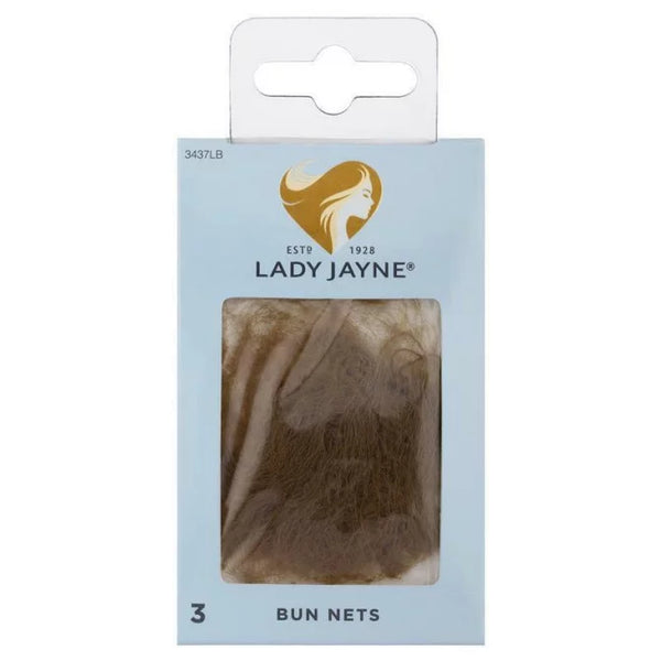 Lady Jayne Light Brown Bun Nets 3 Pack