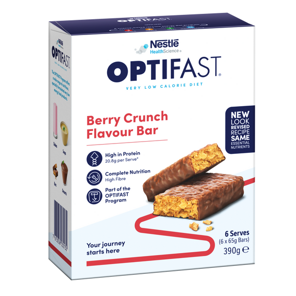 Optifast Vlcd Bars Berry Crunch 6X65G