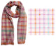 FM Pink Gingham Fashion Scarf