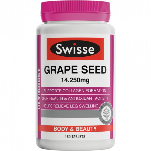 Swisse Ultiboost Grape Seed Tabs 180