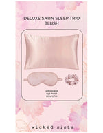 Wicked Sista Deluxe Satin Sleep Trio Blush Pink