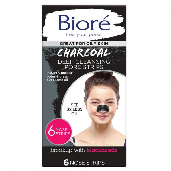 Biore Deep Cleansing Charcoal Pore Strips 6pcs