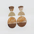 Kiki Gold Foil Curves Statement Resin Earrings