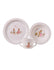 Bunnykins 3 Piece Melamine Dinner Set Pink