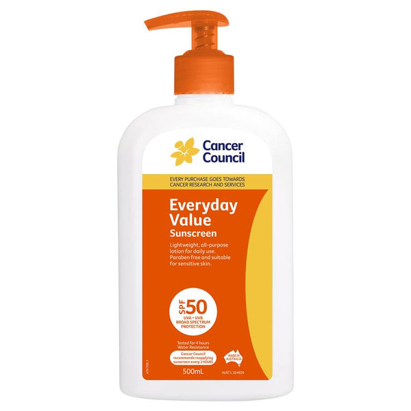 Cancer Council SPF 50+ Everyday Value 500ml