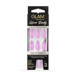 Manicare Glam Ready Premium Pre Glued Nails Pretty Purple