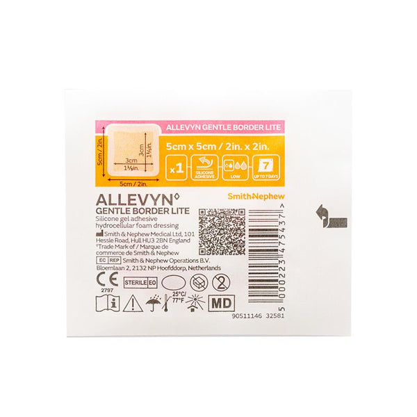 Allevyn Gentle Border Lite 5cm X 5cm