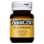 Blackmores Zinvit C 250mg Vitamin C Immune Support 50 Tabs