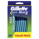 illette Blue II Flex ­Disposable Razors 24 Pack