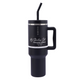 Ever Eco Insulated Tumbler with Handle and Straw Onyx 1.18L
